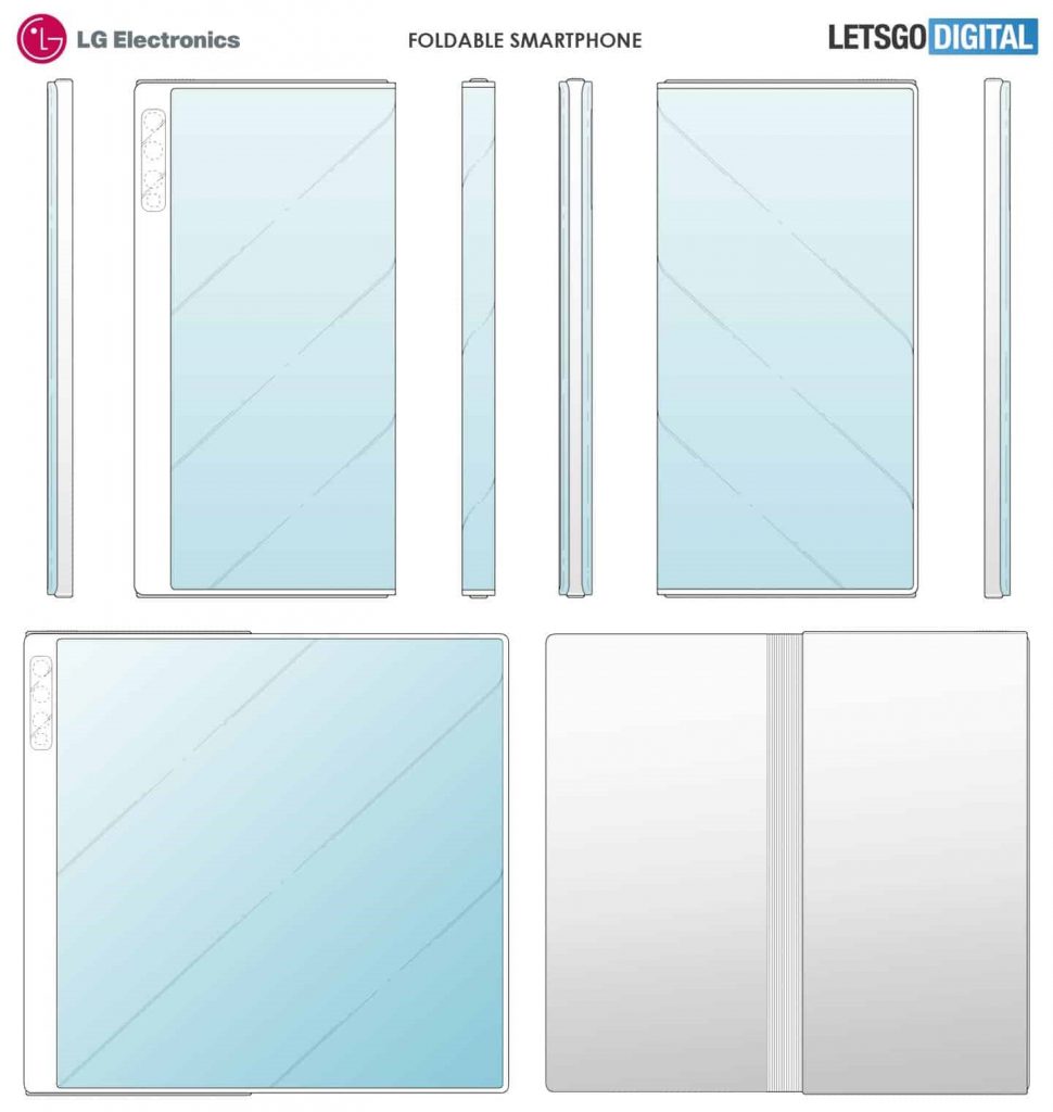 12.2快讯：lg可折叠手机新专利曝光，其外观与华为mate x相似。